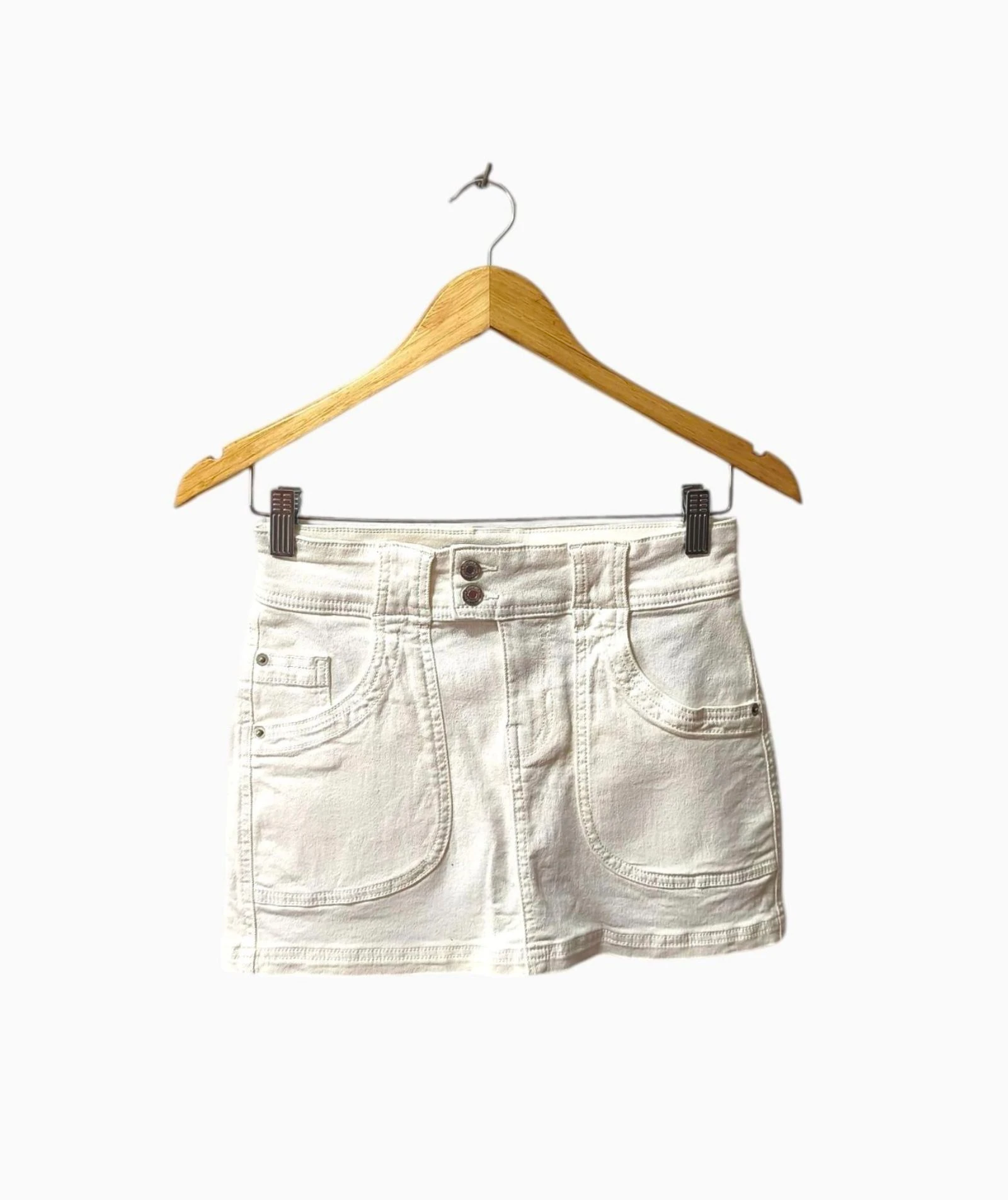 Falda vaquera blanca Bershka mujer Talla 36